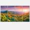 Designart - Pretty Colorful Sunset in Mountains - Landscape Photography Canvas Print